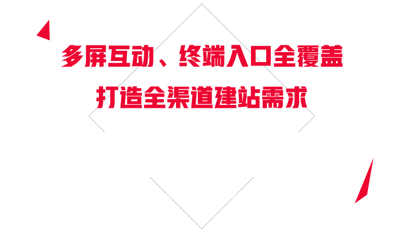 多屏互動，終端入口全覆蓋，打造全渠道建站需求